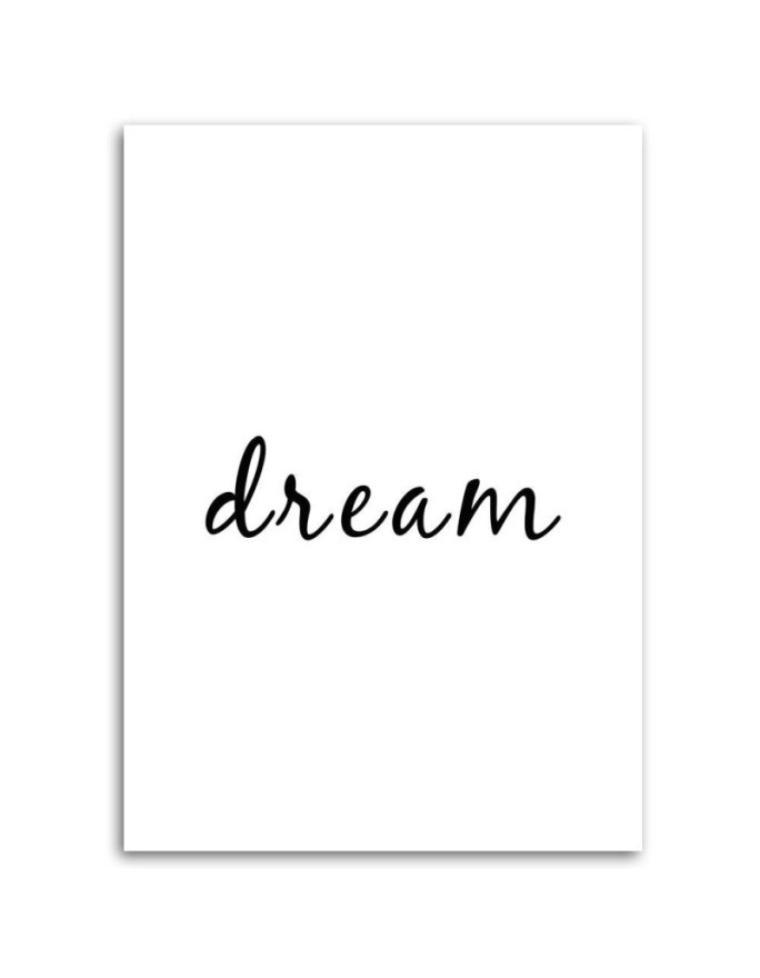 typografia Dream Nowoczesny obraz ścienny | FEEBY