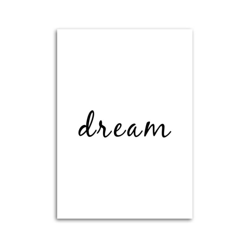 Leinwandbild - Typografie Traum | Feeby