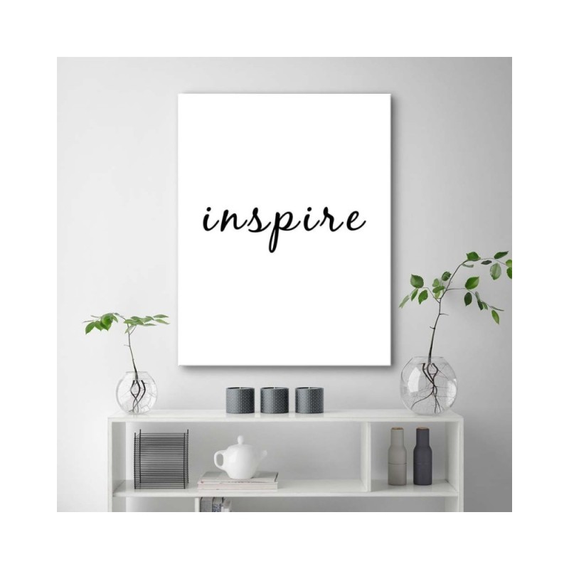 Modernes Wandbild - Typografie Inspirieren | Feeby