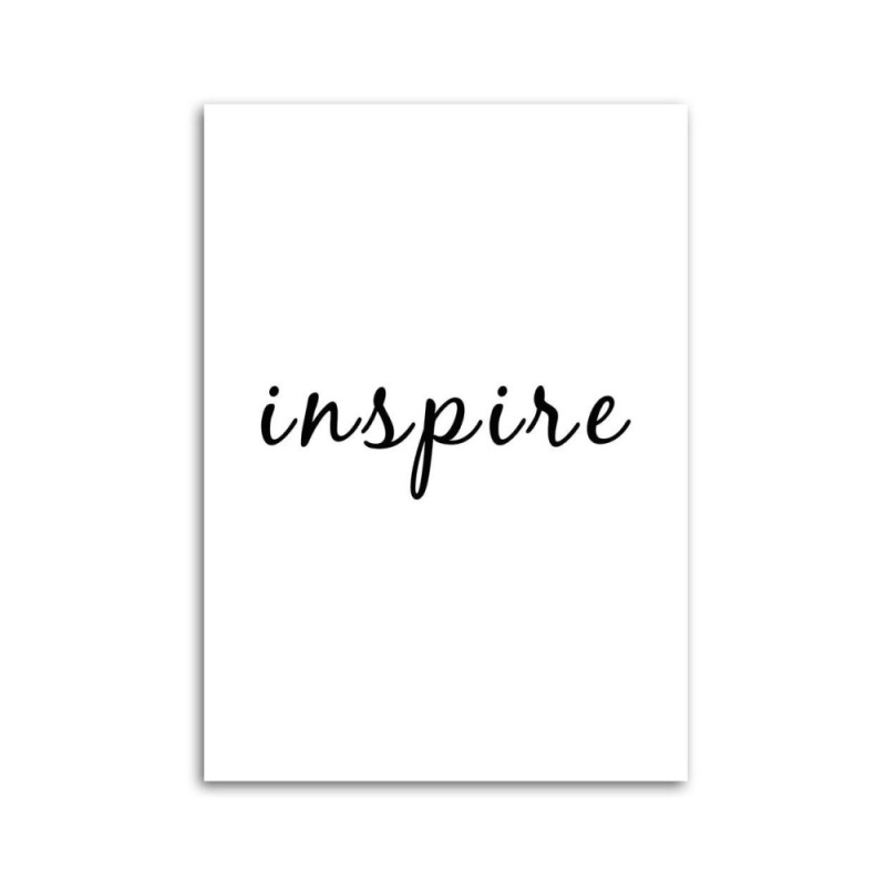 Modernes Wandbild - Typografie Inspirieren | Feeby