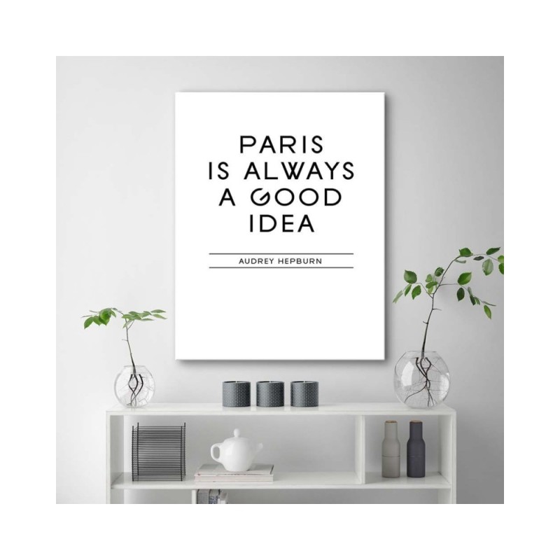 Bild auf Leinwand - Paris ist eine gute Idee | Feeby