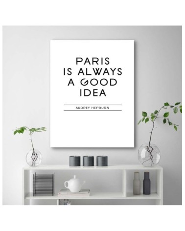 Bild auf Leinwand - Paris ist eine gute Idee | Feeby
