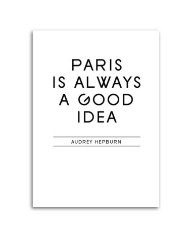 Bild auf Leinwand - Paris ist eine gute Idee | Feeby