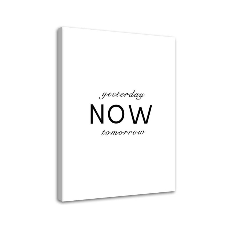 Leinwanddruck - Typografie gestern heute morgen | Feeby