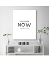 Typografia Wczoraj dziś jutro Obraz dekoracyjny na ścianę | FEEBY