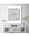 Smile laugh love Obraz dekoracyjny na ścianę | FEEBY