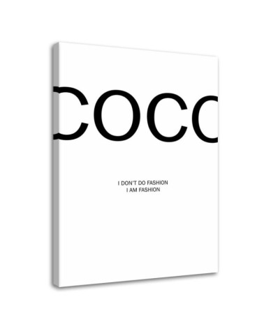 Bild auf Leinwand - Coco Chanel Zitat | Feeby