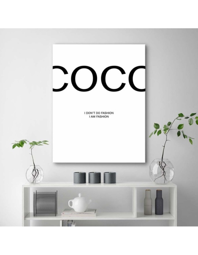Cytat Coco Chanel Obraz dekoracyjny na ścianę | FEEBY