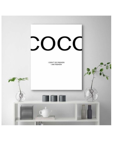 Bild auf Leinwand - Coco Chanel Zitat | Feeby