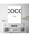 Cytat Coco Chanel Obraz dekoracyjny na ścianę | FEEBY