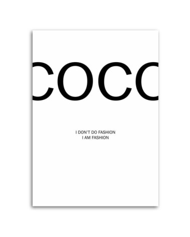 Bild auf Leinwand - Coco Chanel Zitat | Feeby