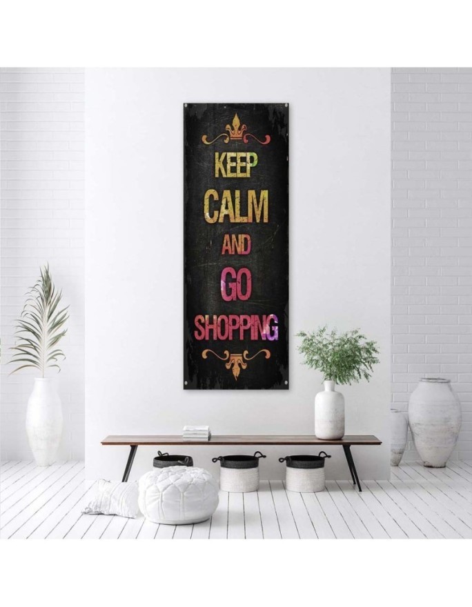 Napis Keep calm - Obraz dekoracyjny na ścianę | FEEBY