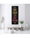 Napis Keep calm - Obraz dekoracyjny na ścianę | FEEBY