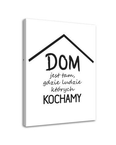 Bild auf Leinwand - Haus mit Inschriften | Feeby