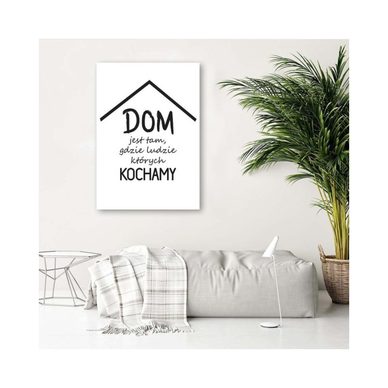 Bild auf Leinwand - Haus mit Inschriften | Feeby