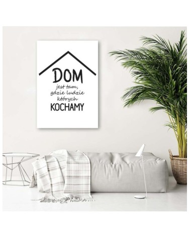 Bild auf Leinwand - Haus mit Inschriften | Feeby