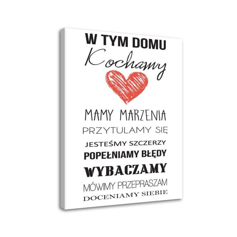 Leinwandbild modern - In diesem Haus | Feeby