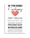 W tym domu - Obraz napis dekoracyjny na ścianę | FEEBY