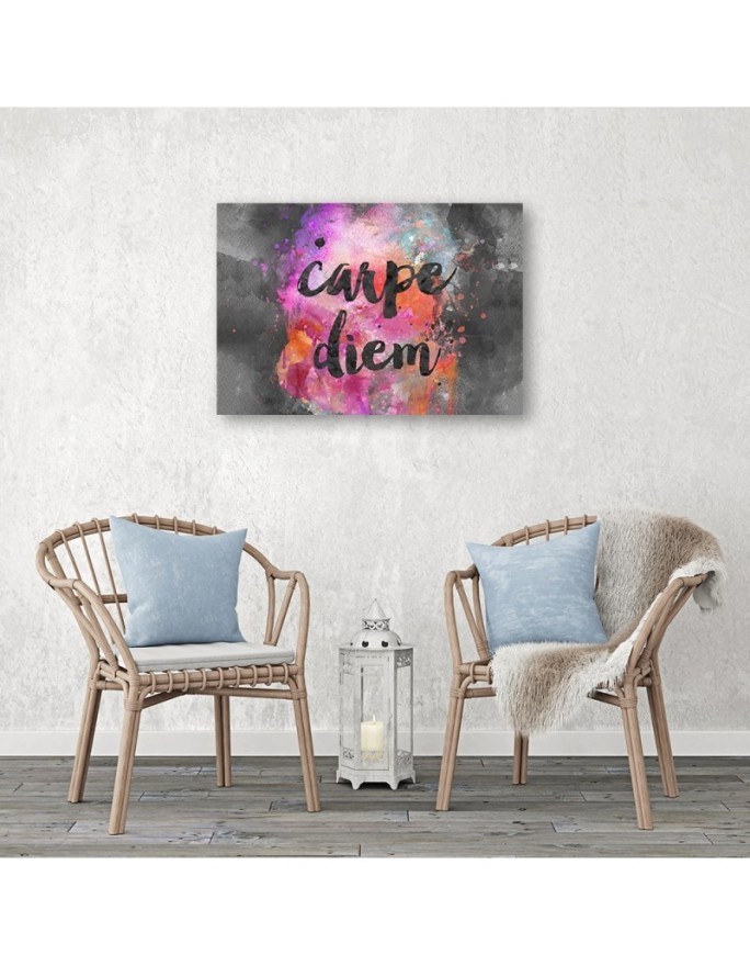 Napis carpe diem - Obraz na ścianę nowoczesny | FEEBY