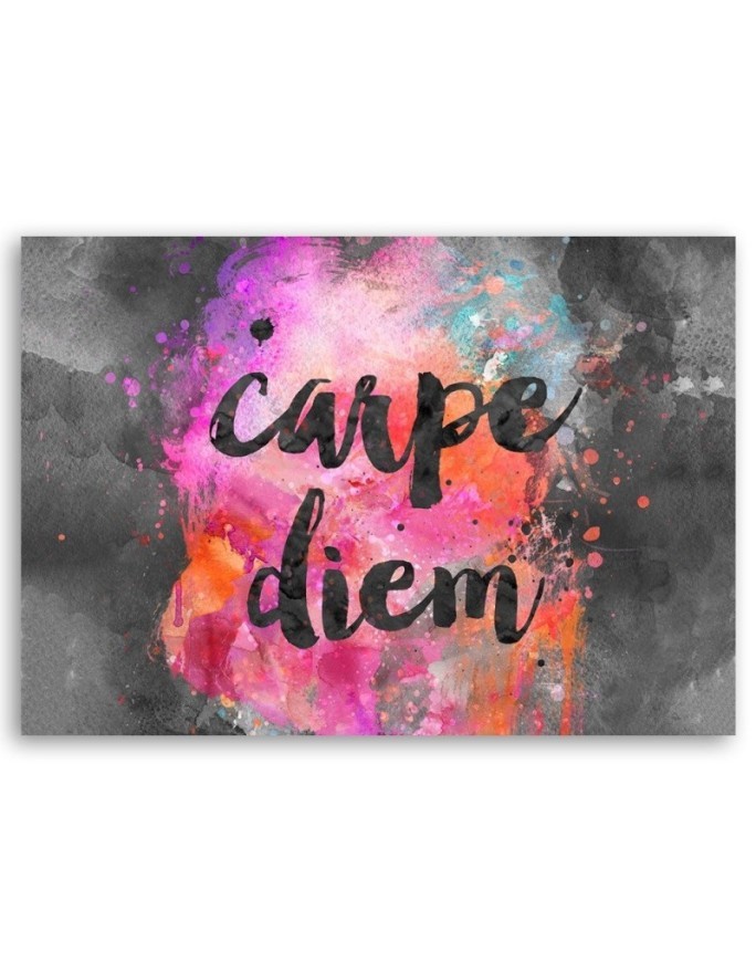 Napis carpe diem - Obraz na ścianę nowoczesny | FEEBY
