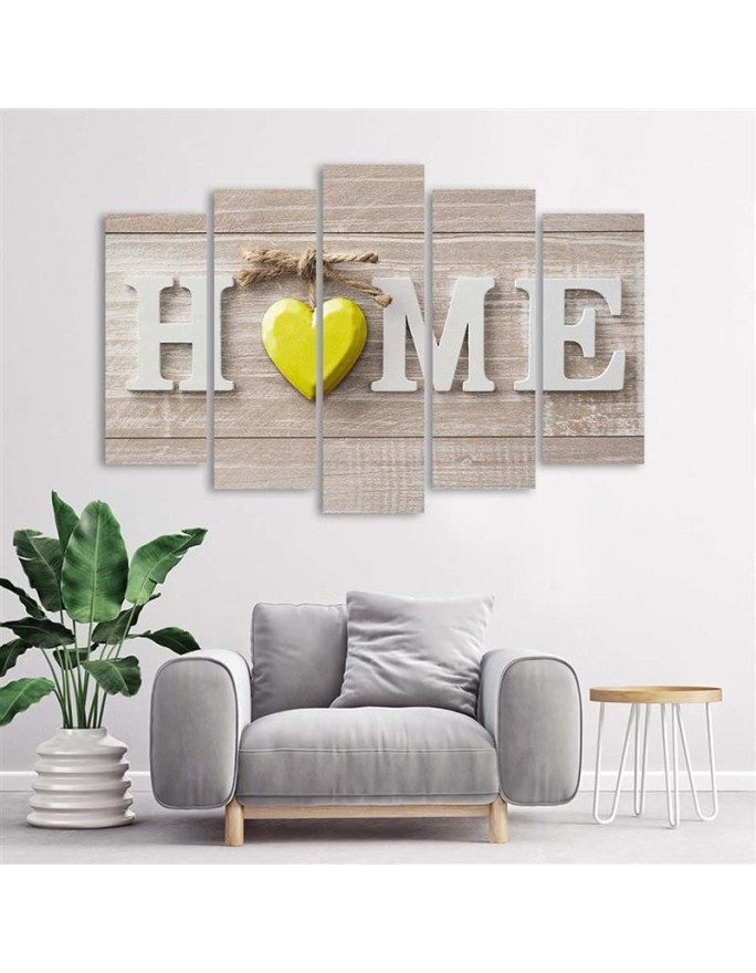 Obraz do salonu canvas Obraz Napis Home Vintage | FEEBY