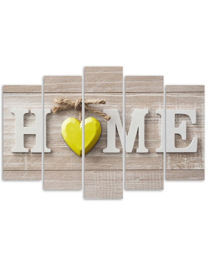 Obraz do salonu canvas Obraz Napis Home Vintage | FEEBY
