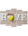 Obraz do salonu canvas Obraz Napis Home Vintage | FEEBY