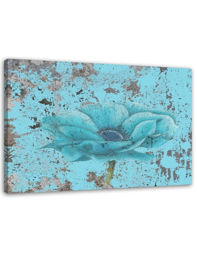 Leinwandbild - Retro-Meeresblume | Feeby