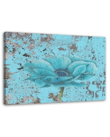 Leinwandbild - Retro-Meeresblume | Feeby