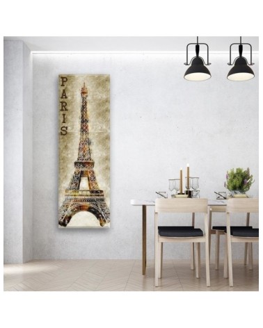 Dekoratives Leinwandbild - Paris und der Eiffelturm | Feeby