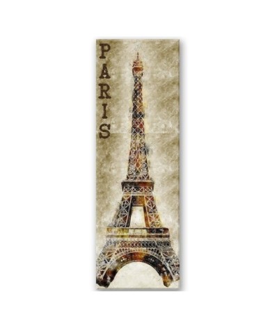 Dekoratives Leinwandbild - Paris und der Eiffelturm | Feeby