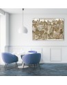Vintage city bedroom wall art decoration | FEEBY