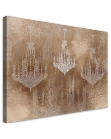 Wall art decoration for living room Vintage chandelier | FEEBY