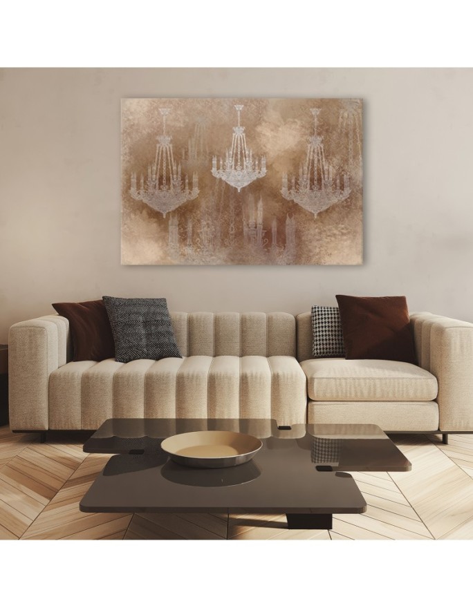 Wall art decoration for living room Vintage chandelier | FEEBY