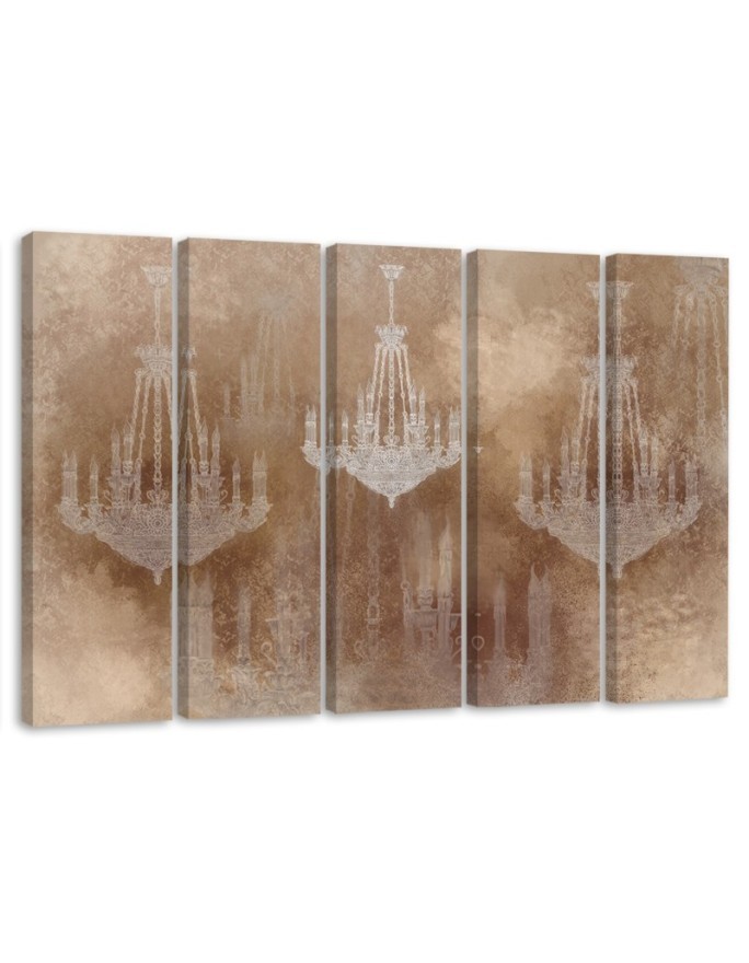 Dekoratives Leinwandbild - Kronleuchter | Feeby