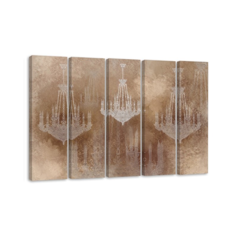 Dekoratives Leinwandbild - Kronleuchter | Feeby