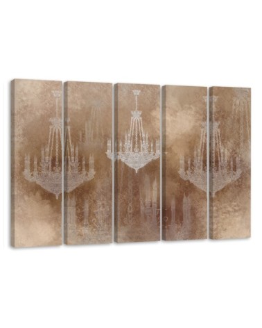 Dekoratives Leinwandbild - Kronleuchter | Feeby