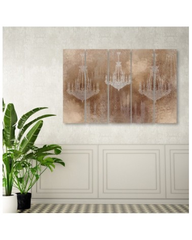 Dekoratives Leinwandbild - Kronleuchter | Feeby