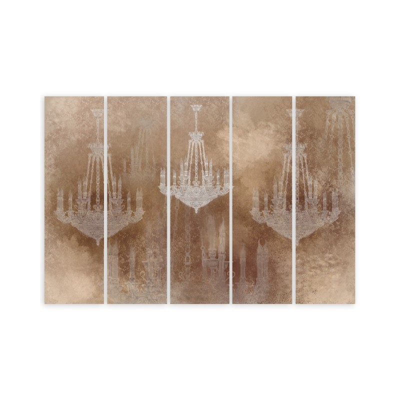 Dekoratives Leinwandbild - Kronleuchter | Feeby