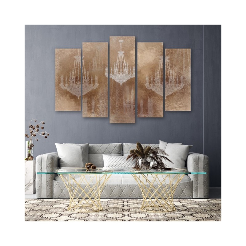 Leinwandbild - Kronleuchter | Feeby