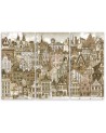 Modern wall art painting Merry city | FEEBY