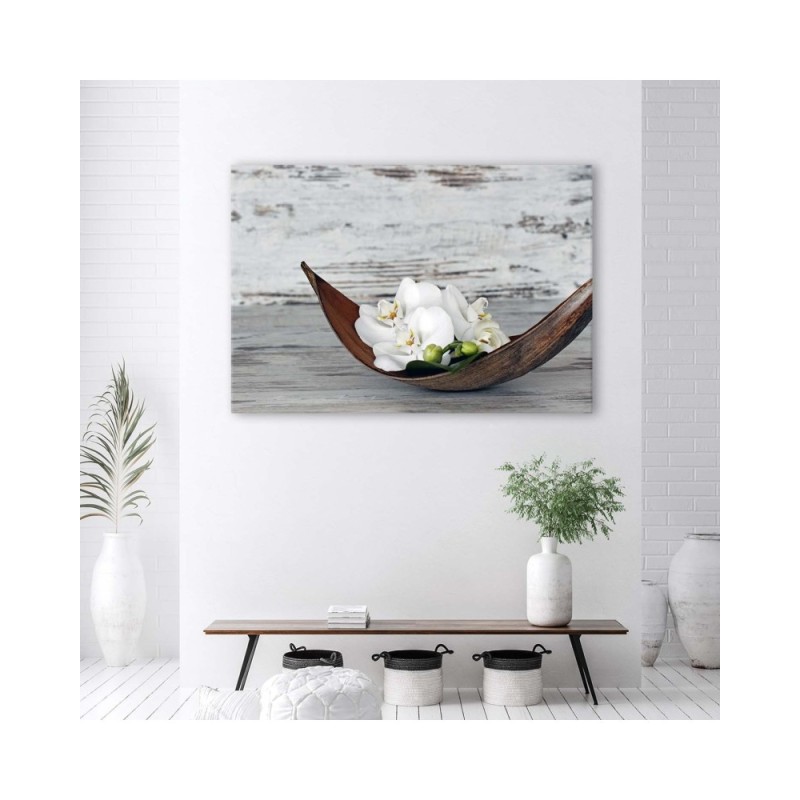 Leinwandbild - Orchidee Blumen Vintage | Feeby