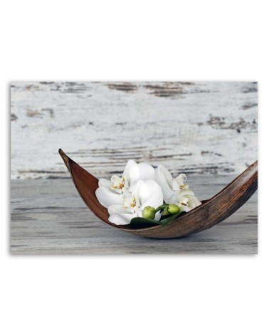 Leinwandbild - Orchidee Blumen Vintage | Feeby