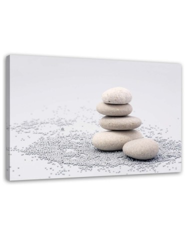 Zen stones - Wall art painting for the bathroom | FEEBY