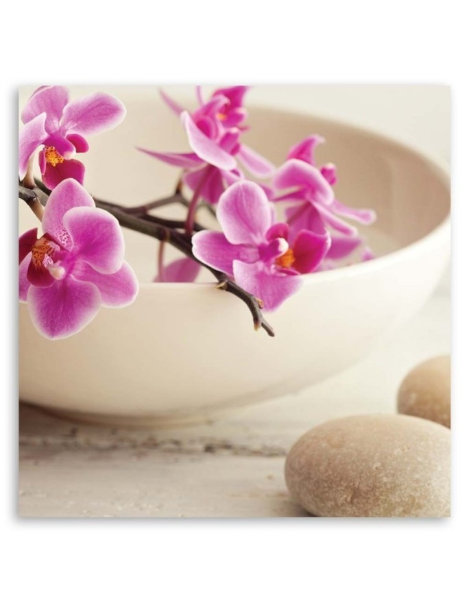 Różowe orchidee - Obraz na płótnie do spa | FEEBY