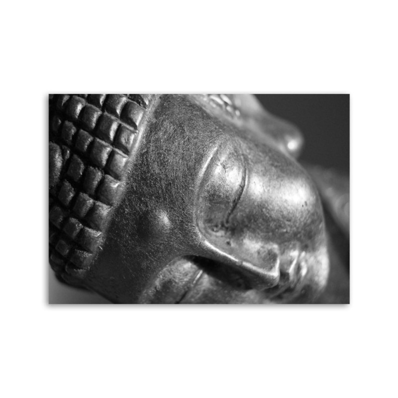 Leinwandbild - Das Gesicht des schlafenden Buddha | Feeby