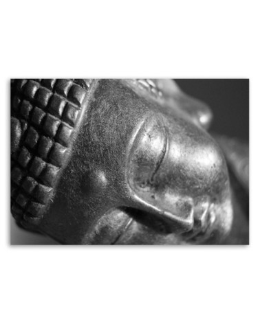 Leinwandbild - Das Gesicht des schlafenden Buddha | Feeby