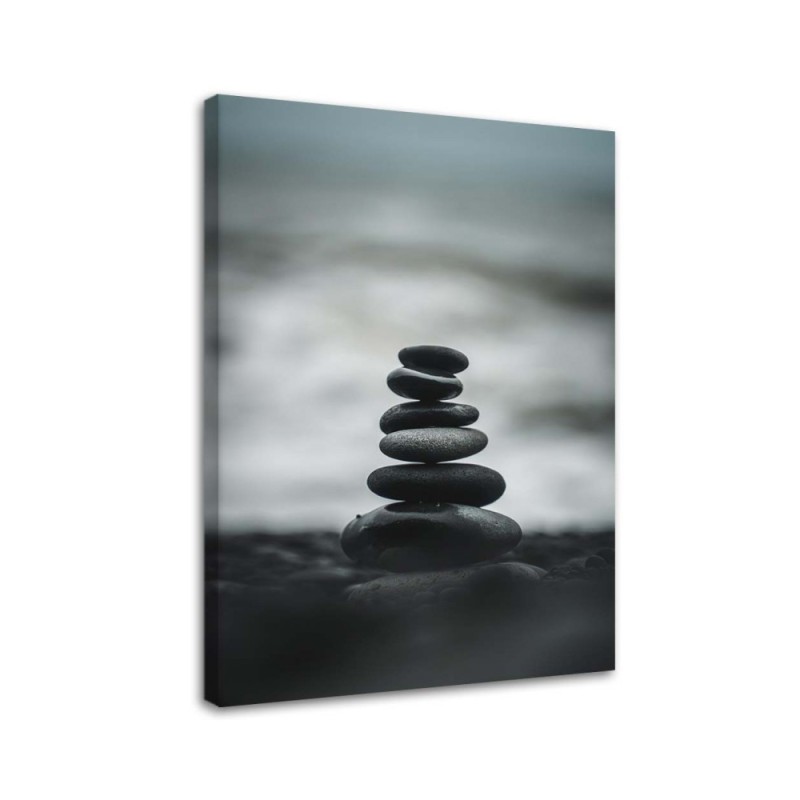 Leinwandbild - Steinhaufen | Feeby