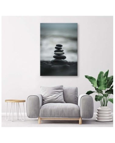 Leinwandbild - Steinhaufen | Feeby