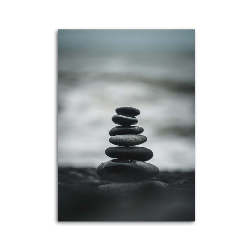 Leinwandbild - Steinhaufen | Feeby